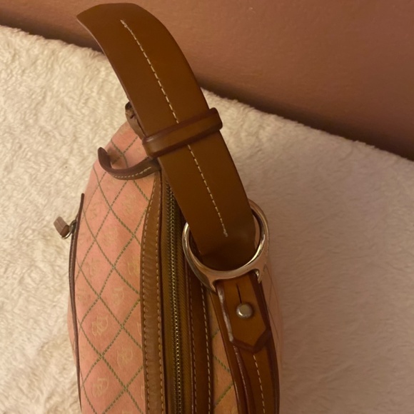 Dooney & Bourke Pink Signature Hobo Bag - Picture 14 of 16